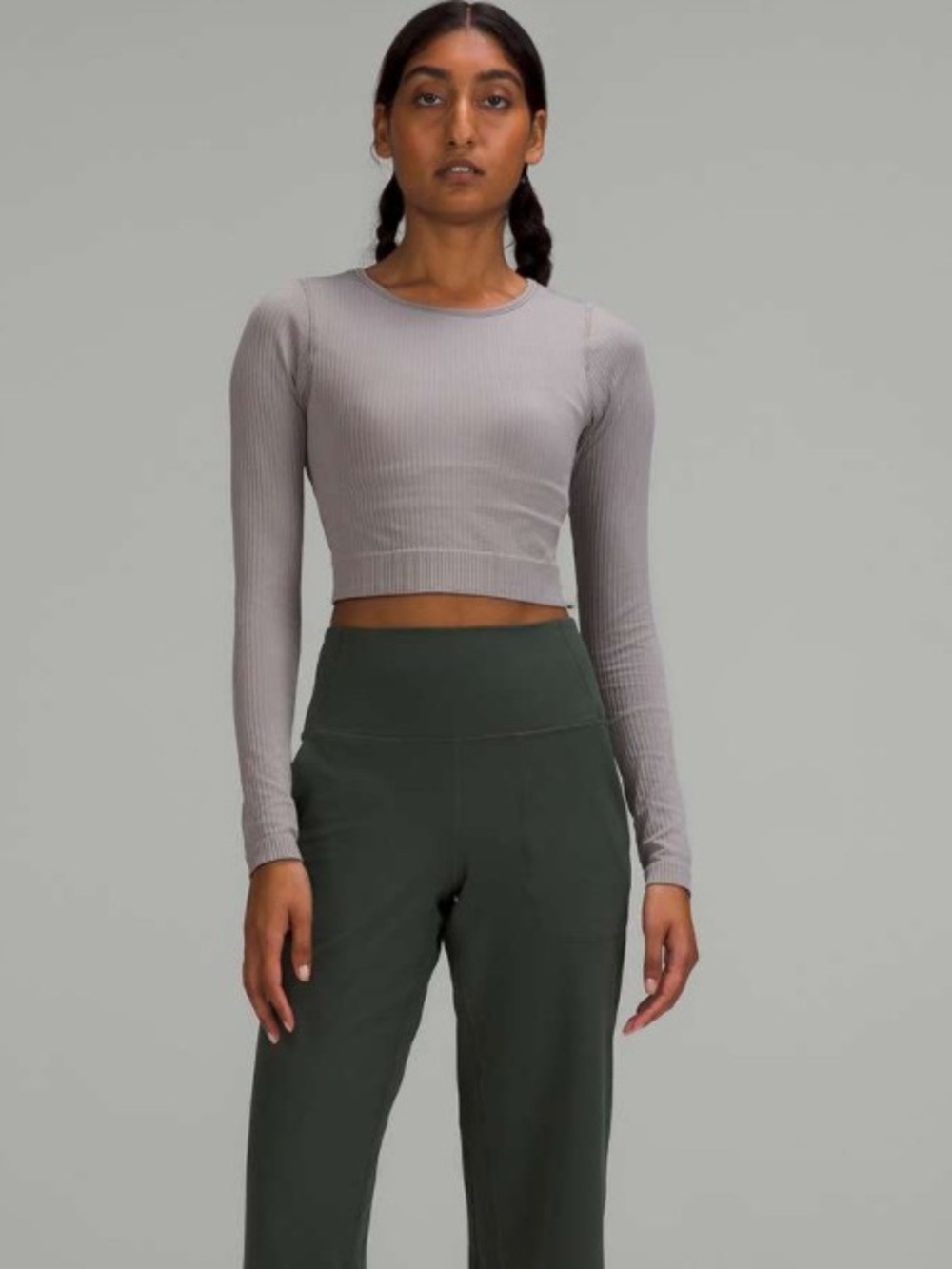 lululemon athletica Ebb to Street Long Sleeve Shirt - Gull Grey